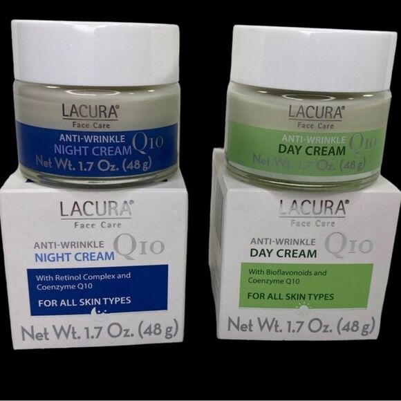 LACURA Q10 Night & Day Cream Anti-Wrinkle Face Care Skincare - Picture 4 of 4